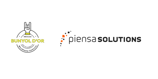 Gracias Piensa Solutions patrocinador Bunyol d’Or de la WordCamp Valencia 2023